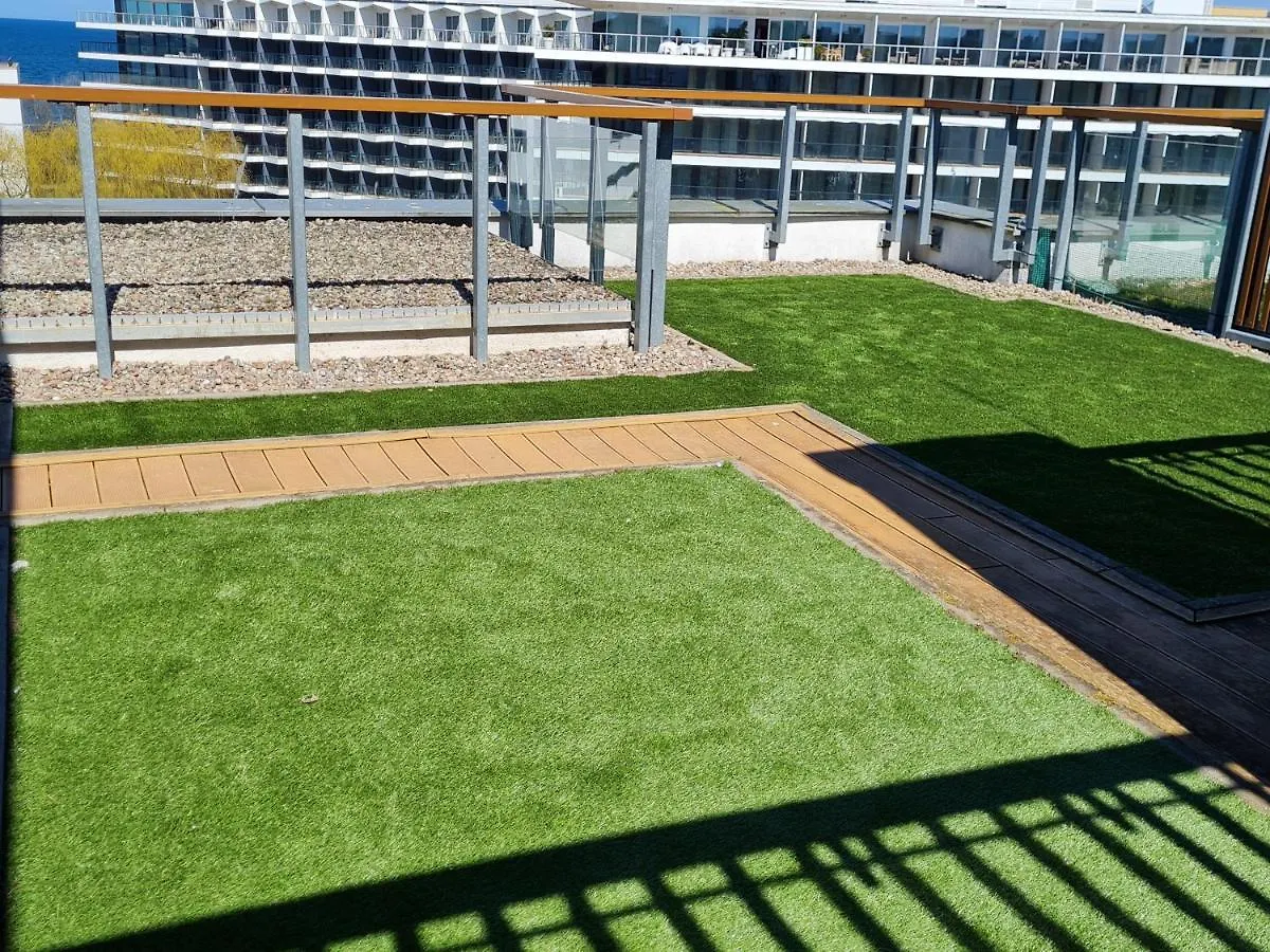 Lägenhet Apartamentyprzymorzu Olympic Park Z Prywatnym Tarasem Z Widokiem Na Morze Kołobrzeg Polen
